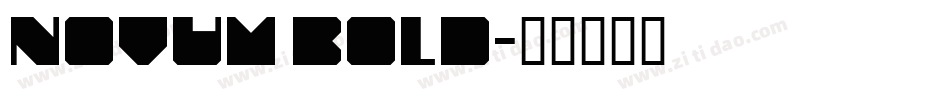 Novum Bold字体转换